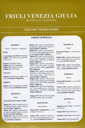 Friuli Venezia Giulia Scuola e Cultura - Vol. XIII