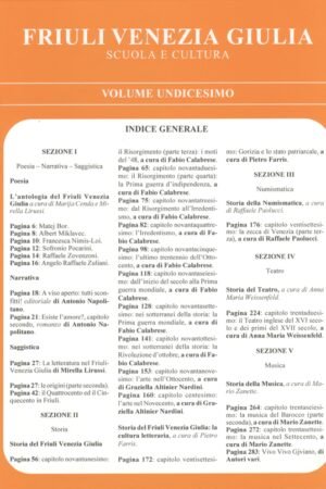 Friuli Venezia Giulia Scuola e Cultura - Vol. XI