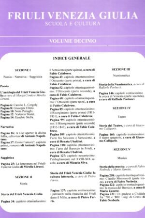 Friuli Venezia Giulia Scuola e Cultura - Vol. X