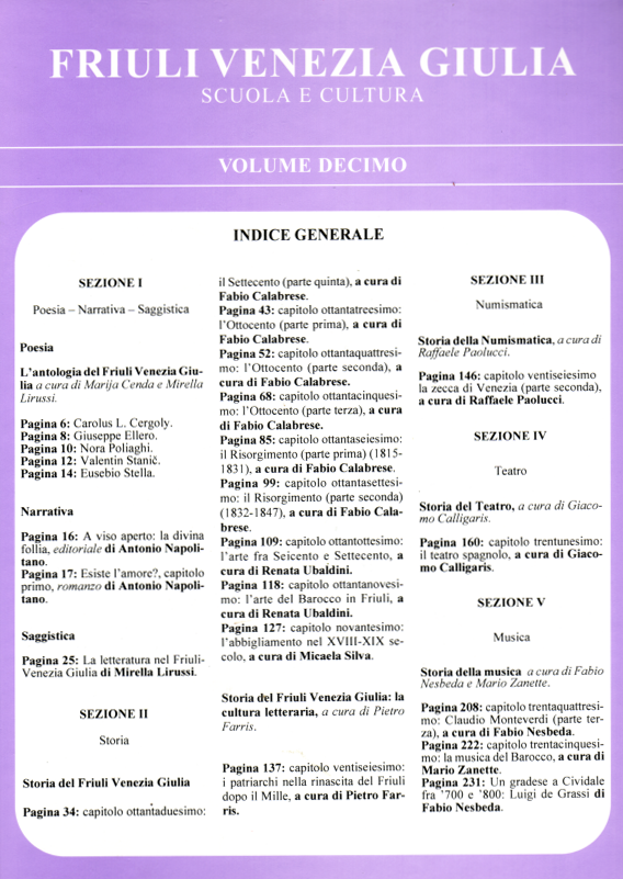 Friuli Venezia Giulia Scuola e Cultura - Vol. X